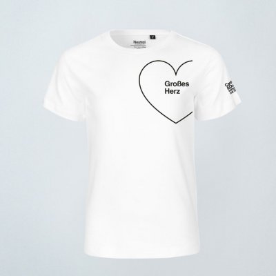 T-Shirt "Großes Herz" Weiß - Herren
