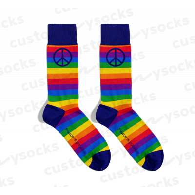 Regenbogen Peace Socken 